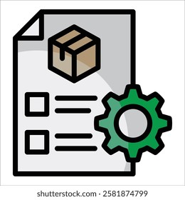 Inventory Management Icon Element For Design