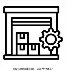 Inventory Management Icon Element For Design