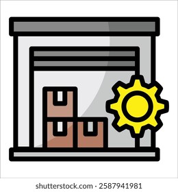 Inventory Management Icon Element For Design