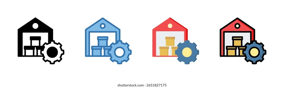 Elemento Ícone Do Gerenciamento De Inventário Para Design