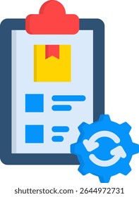 Ícone de Gerenciamento de Inventário Ilustração de Vetor Simples