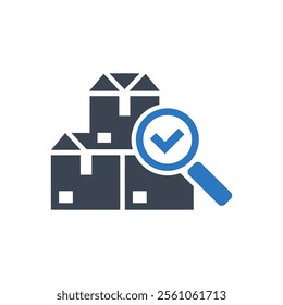 Inventory Management Icon On White Background