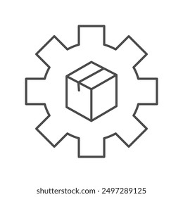 Inventory Management thinline icon , vector, pixel perfect, illustrator file