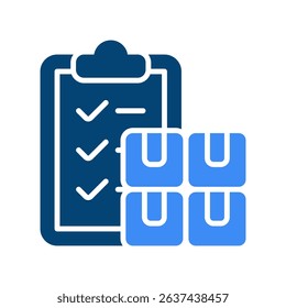 Inventory Management Vector for Automated Supply. Warehouse tracking system illustration, stock control process, retail automation design.