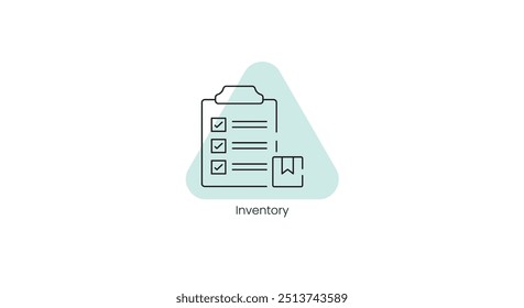 Ícone de Vetor de Gerenciamento de Inventário para Sistemas de Controle de Depósito e Estoque
