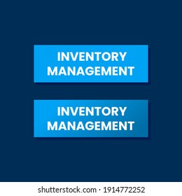 Inventory Management Web Button Icon Label Badge Design Vector