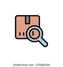 Inventory, manufacturing, search icon. Simple color with outline vector elements of production icons for ui and ux, website or mobile application