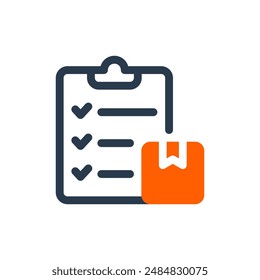 Icono de Vector de inventario en operación de negocio