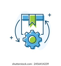 Inventory Optimization Vector Icon Design Maximizing efficiency and cost-effectiveness in inventory management through data-driven strategies and technology