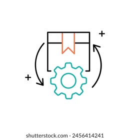 Inventory Optimization Vector Icon Design Maximizing efficiency and cost-effectiveness in inventory management through data-driven strategies and technology