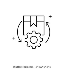 Inventory Optimization Vector Icon Design Maximizing efficiency and cost-effectiveness in inventory management through data-driven strategies and technology