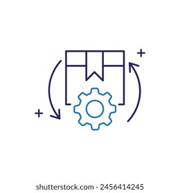 Inventory Optimization Vector Icon Design Maximizing efficiency and cost-effectiveness in inventory management through data-driven strategies and technology