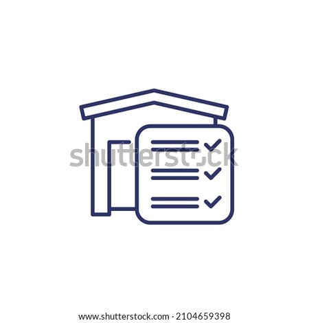inventory or stock line icon