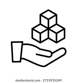 Ilustração do Vetor de Ícone da Estrutura de Tópicos de Acompanhamento de Inventário