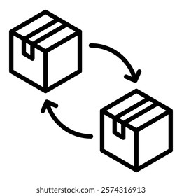 Inventory Turnover Icon Element For Design