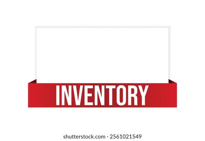 Inventory Vector banner ribbon design