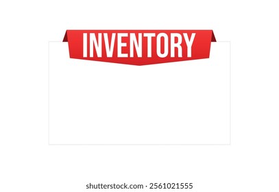 Inventory Vector banner ribbon design