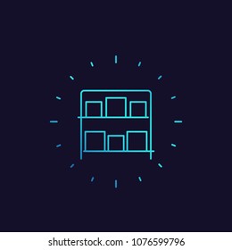 inventory vector line icon