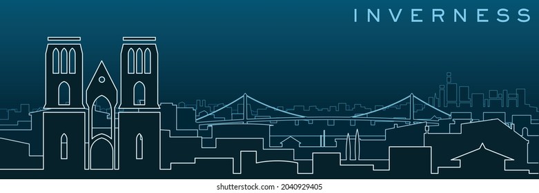 Inverness Multiple Lines Skyline and Landmarks