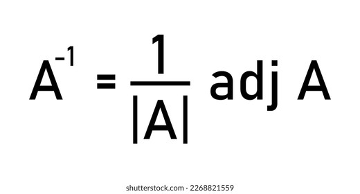 Inverse of a matrix in mathematics.