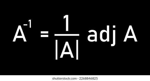 Inverse of a matrix in mathematics.