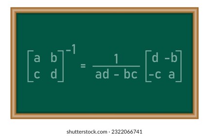 Inverse of a matrix in mathematics. Mathematics resources for teachers and students.