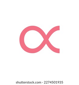 inversely proportional symbol. Proportionality sign vector.
