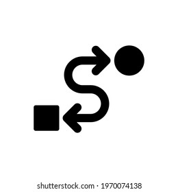 Inversion icon (Simple vector illustration)