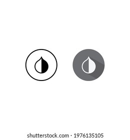 Invert Colors Icon Vector in Flat Style Isolated on White Background