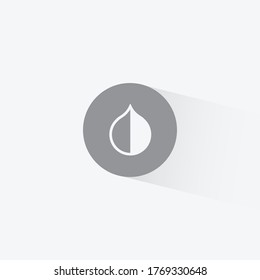 Invert Colors Icon Vector in Trendy Flat Style. Contrast, Hue, Saturation Symbol Illustration