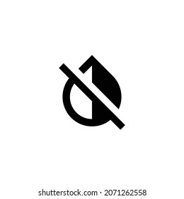invert colors off Icon. Flat style design isolated on white background. Vector illustration