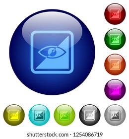 Invert object icons on round color glass buttons