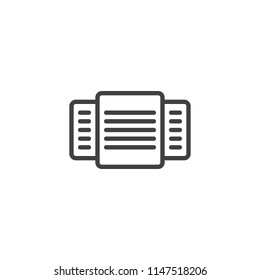 Invert outline icon. linear style sign for mobile concept and web design. simple line vector icon. Symbol, logo illustration. Pixel perfect vector graphics