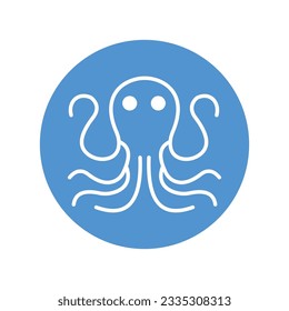 Invertebrate animal Vector icon which can easily modify or edit

