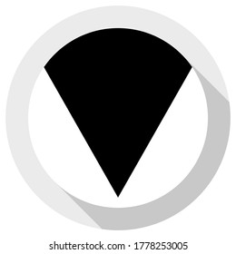 La bandera del triángulo negro invertido. El triángulo negro invertido utilizado para marcar individuos considerados -asocial-.