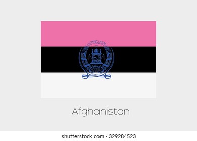 An Inverted Flag of Afghanistan