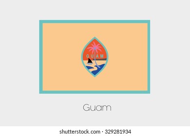 An Inverted Flag of  Guam