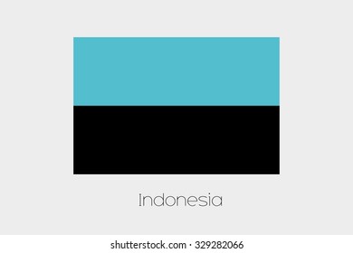 An Inverted Flag of  Indonesia