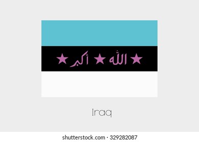 An Inverted Flag of Iraq