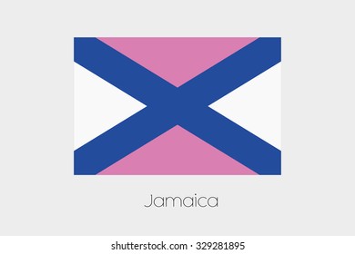 An Inverted Flag of  Jamaica