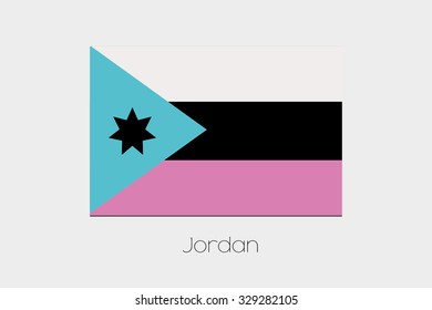 An Inverted Flag of  Jordan