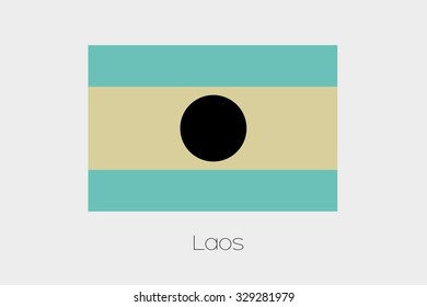 An Inverted Flag of  Laos
