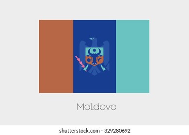 An Inverted Flag of Moldova