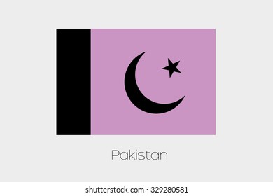 An Inverted Flag of Pakistan