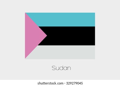 An Inverted Flag of Sudan