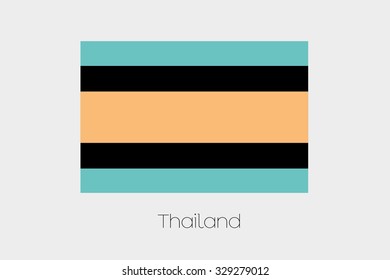 An Inverted Flag of Thailand