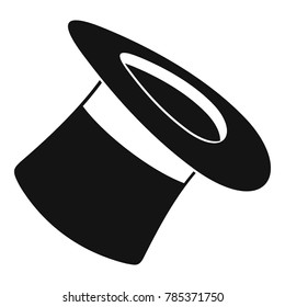 Inverted hat icon. Simple illustration of inverted hat vector icon for web.