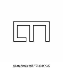 inverted letter e logo design black and white vector