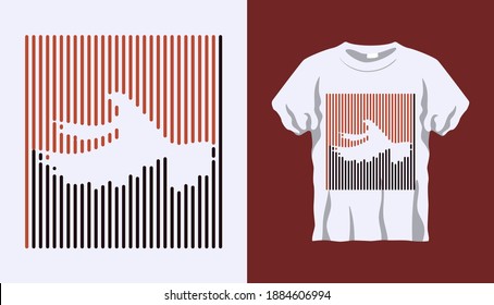Inverted Silhouette of Flying white dove with brown and black stripes isolated on white background. Vector T-shirt Inverted Silhouette. Line art t-shirt design. Vector Eps10. Editable stroke.
