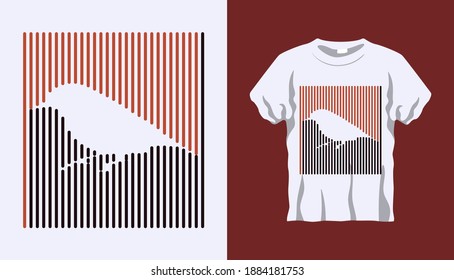 Inverted Silhouette of Sparrow with brown and black stripes isolated on white background. Vector T-shirt Inverted Silhouette. Line art t-shirt design. Vector illustration Eps10 file. Editable stroke.
